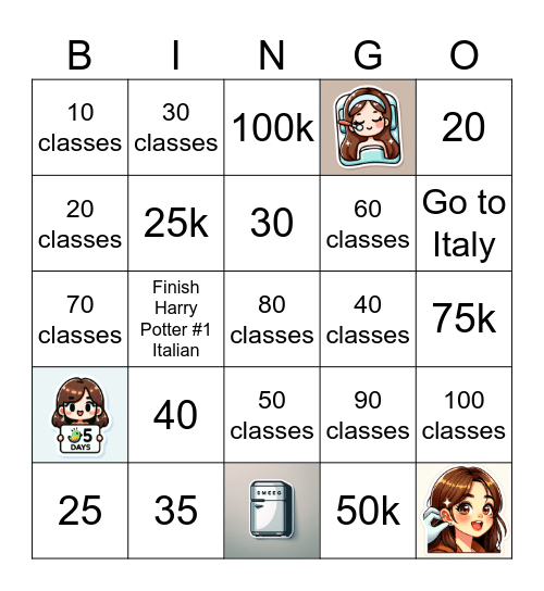 Heather 2024 Bingo Card