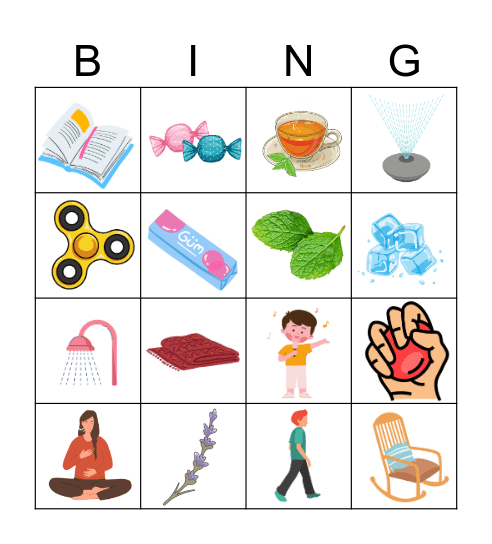 Sensory Bingo Card