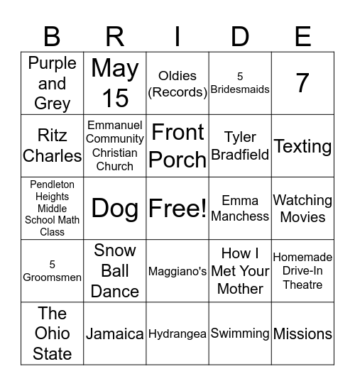 Bingo Card