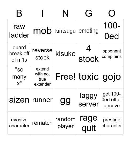 aba bingo Card