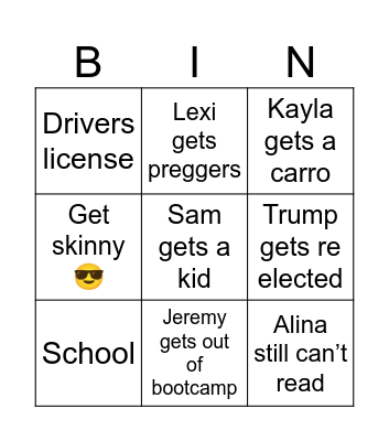 2024 Bingo Card