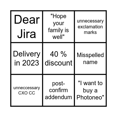 2024 SALES BINGO Card