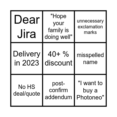 2024 SALES BINGO Card