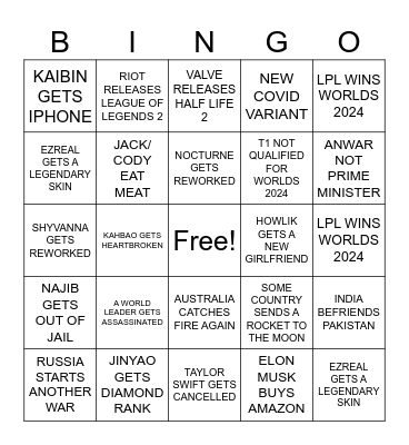 2024 BINGO Card