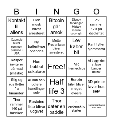 2024 bingo Card