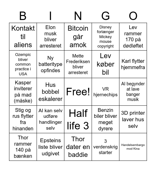 2024 bingo Card