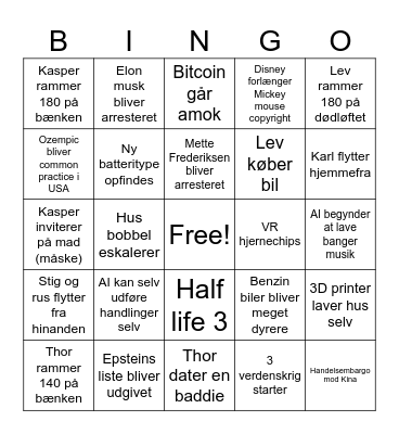 2024 bingo Card