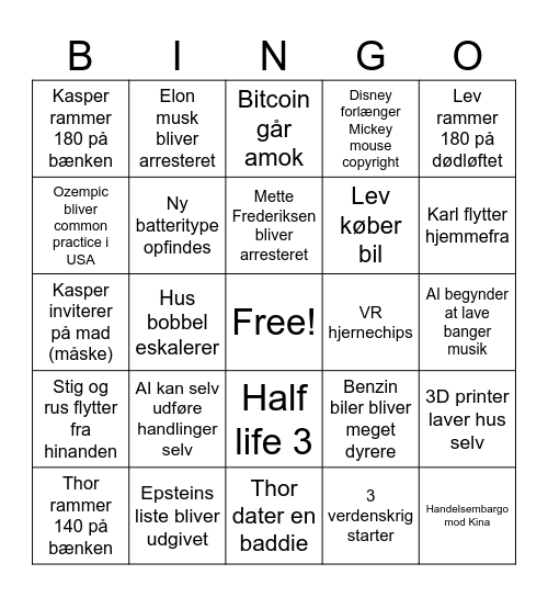 2024 bingo Card