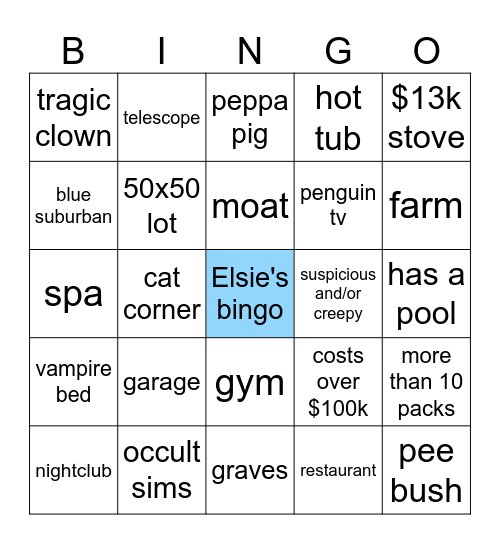 shell challenge bingo Card