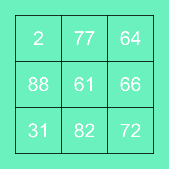COMITOR BINGO NIGHT Bingo Card