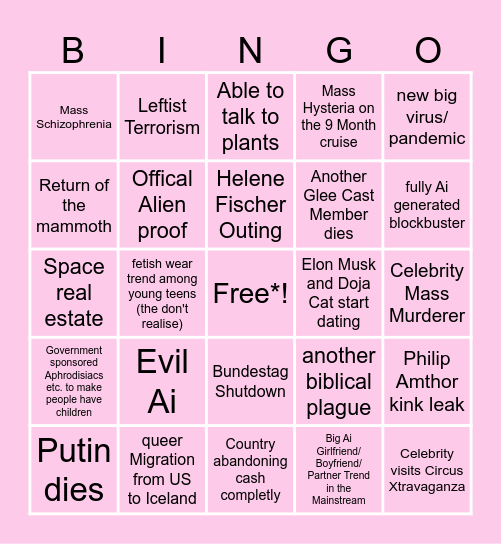 2024 Bingo Card