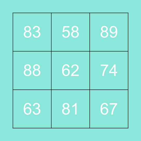 COMITOR BINGO NIGHT Bingo Card