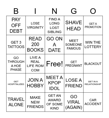 2024 BINGO Card