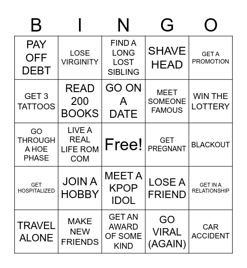 2024 BINGO Card