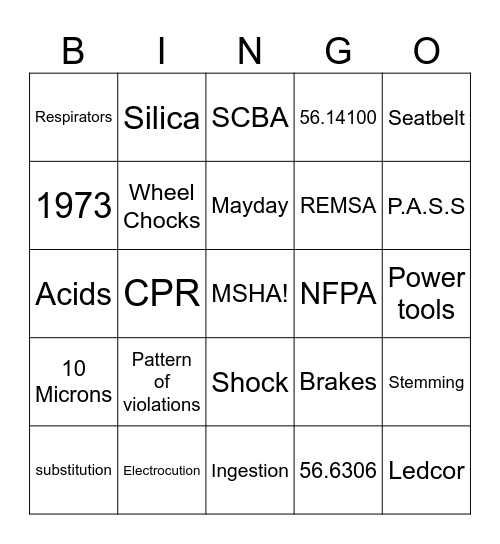 2024 Annual Refresher Bingo Card