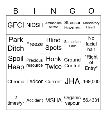 2024 Annual Refresher Bingo Card