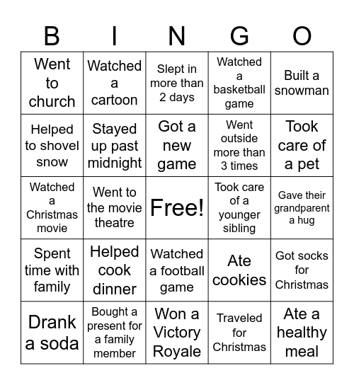 Find Someone Who... Bingo Card