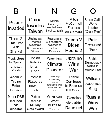 2024 Bingo Card
