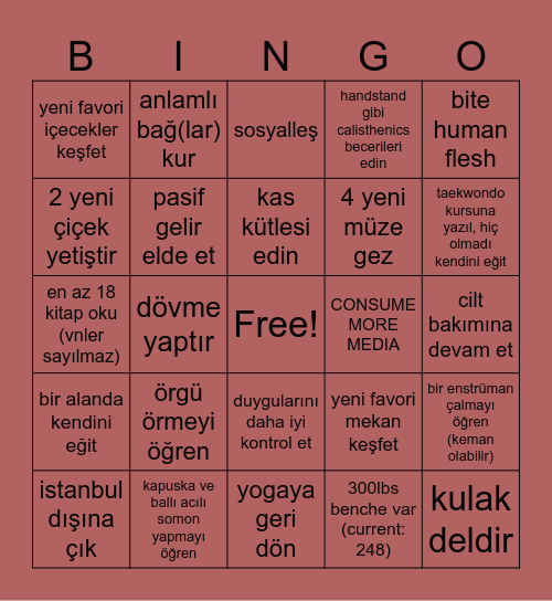 2024 Bingo Card