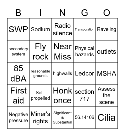 2024 Annual Refresher Bingo Card