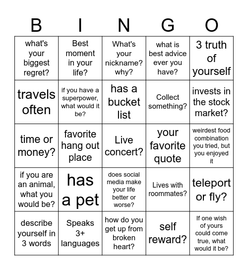 CC-20 Bangkit BINGO CARD Bingo Card