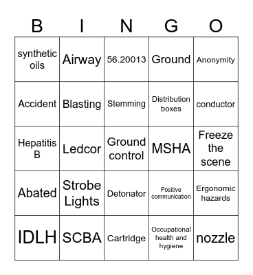 2024 Annual Refresher Bingo Card