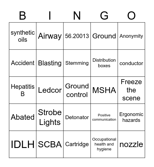 2024 Annual Refresher Bingo Card