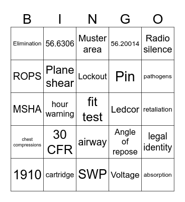 2024 Annual Refresher Bingo Card