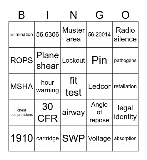 2024 Annual Refresher Bingo Card