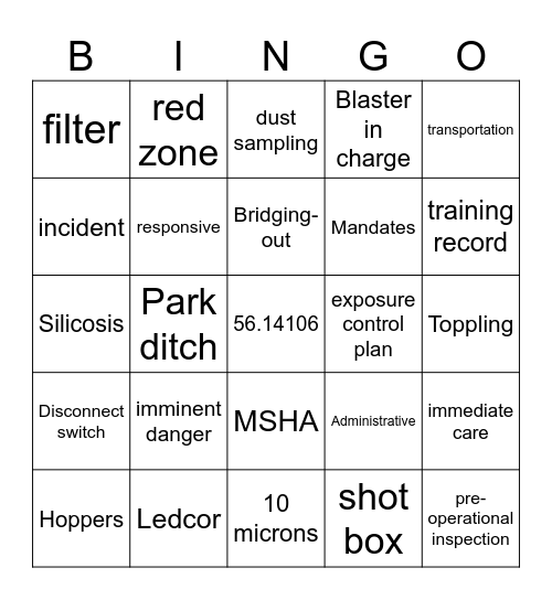 2024 Annual Refresher Bingo Card