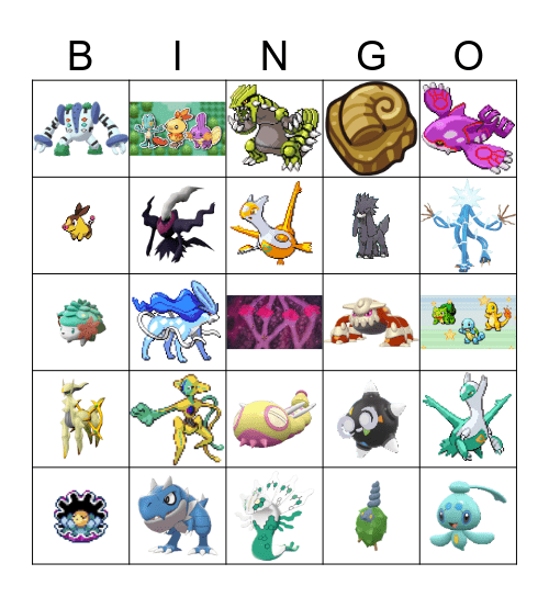 Shiny Hunt 2024 Bingo Card