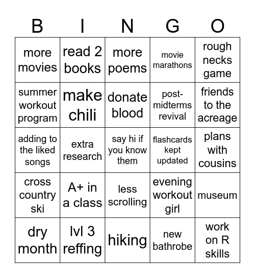 2024 Bingo Card