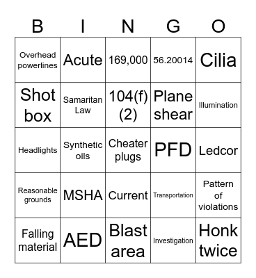 2024 Annual Refresher Bingo Card