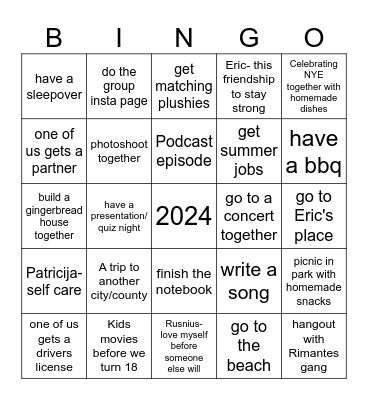 Our 2024 in BINGO Card