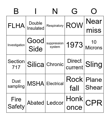 2024 Annual Refresher Bingo Card