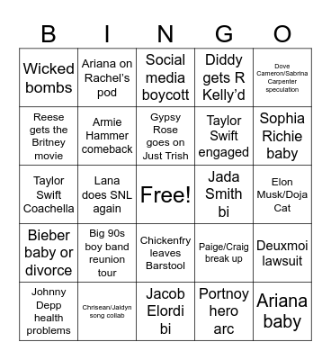 2024 Bingo Card