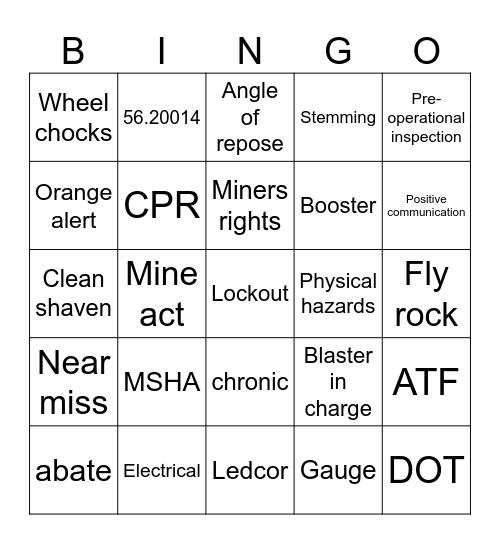 2024 Annual Refresher Bingo Card