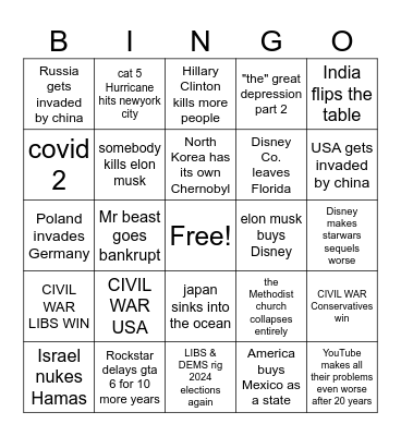 2024 Bingo Card