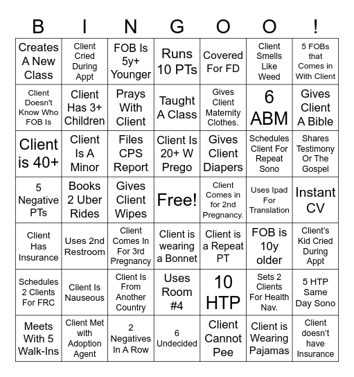 New Years with CS Bingo Card