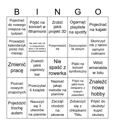 2024 Bingo Card