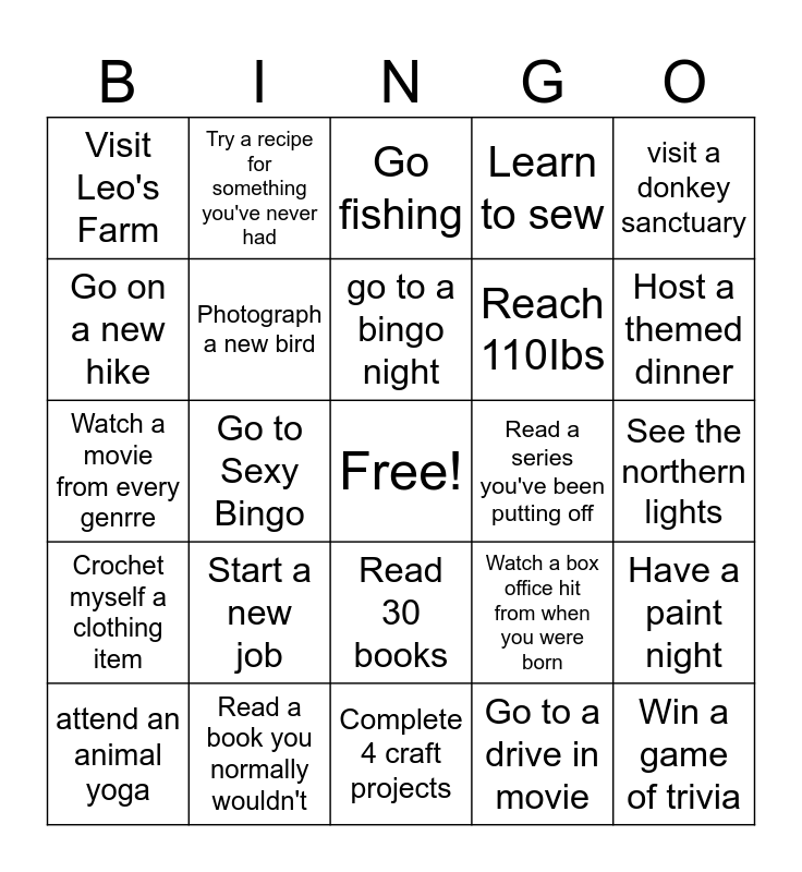 2024 Bingo Card   2024 