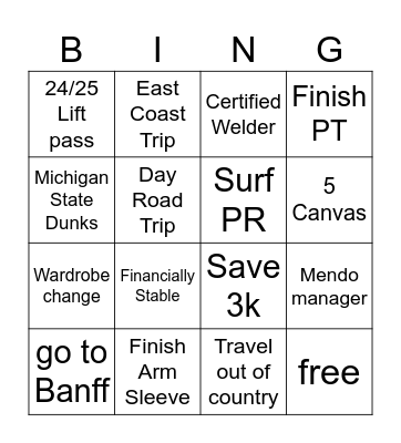 2024 Bingo Card