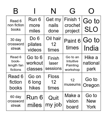 2024 Bingo Card