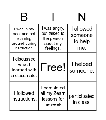 Let's Start 2024 Off Right! Bingo Card