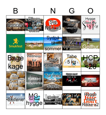 Carinas 2024 Bingo Card
