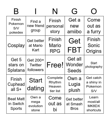 2024 Bingo Card