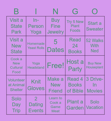 2024 Bingo Card