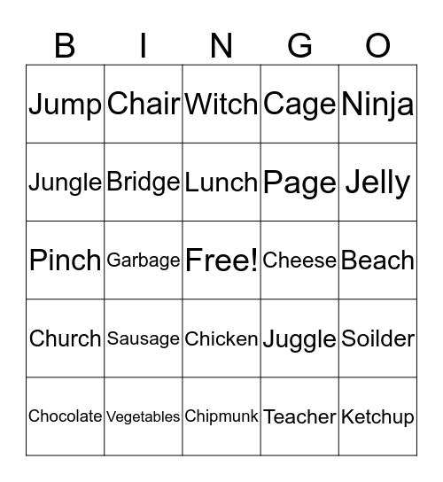 Bingo Card