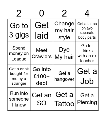 Ash 2024 Bingo Card
