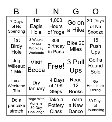 2024 Bingo Card